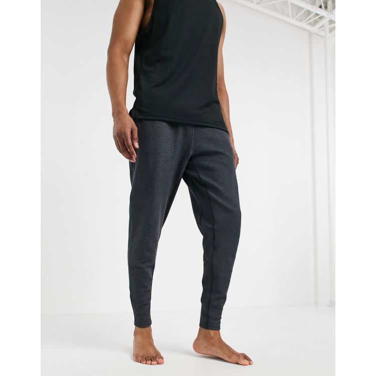 Nike Yoga Dri-FIT joggers in dark grey marl