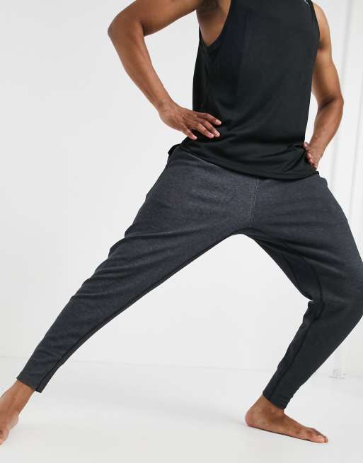 Nike Yoga Dri-FIT joggers in dark grey