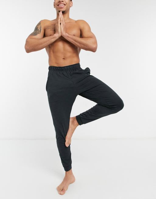 Nike Yoga Dri-FIT joggers in dark grey