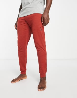 Nike Yoga Dri-FIT joggers in red heather