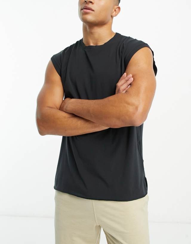 Nike Yoga Dri-FIT Oversized tank in black