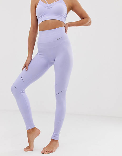 Nike Yoga Dri-FIT Power seamless leggings with small logo in