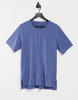 T-shirts et débardeurs Nike - Yoga Dri-Fit - T-shirt - Bleu chiné