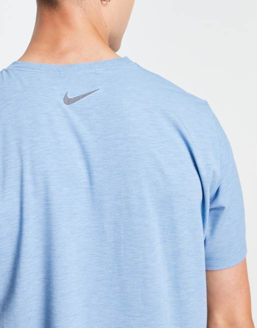 Nike, Dri-FIT Yoga trænings T-shirt, Herrer, Blå