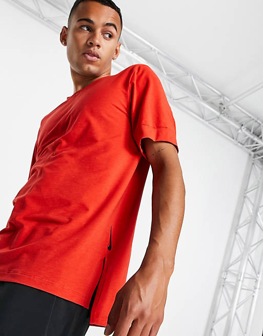 Nike Yoga Dri-FIT t-shirt in red