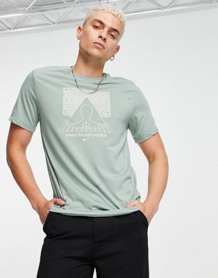 Nike Yoga graphic t-shirt in mint - ASOS Price Checker