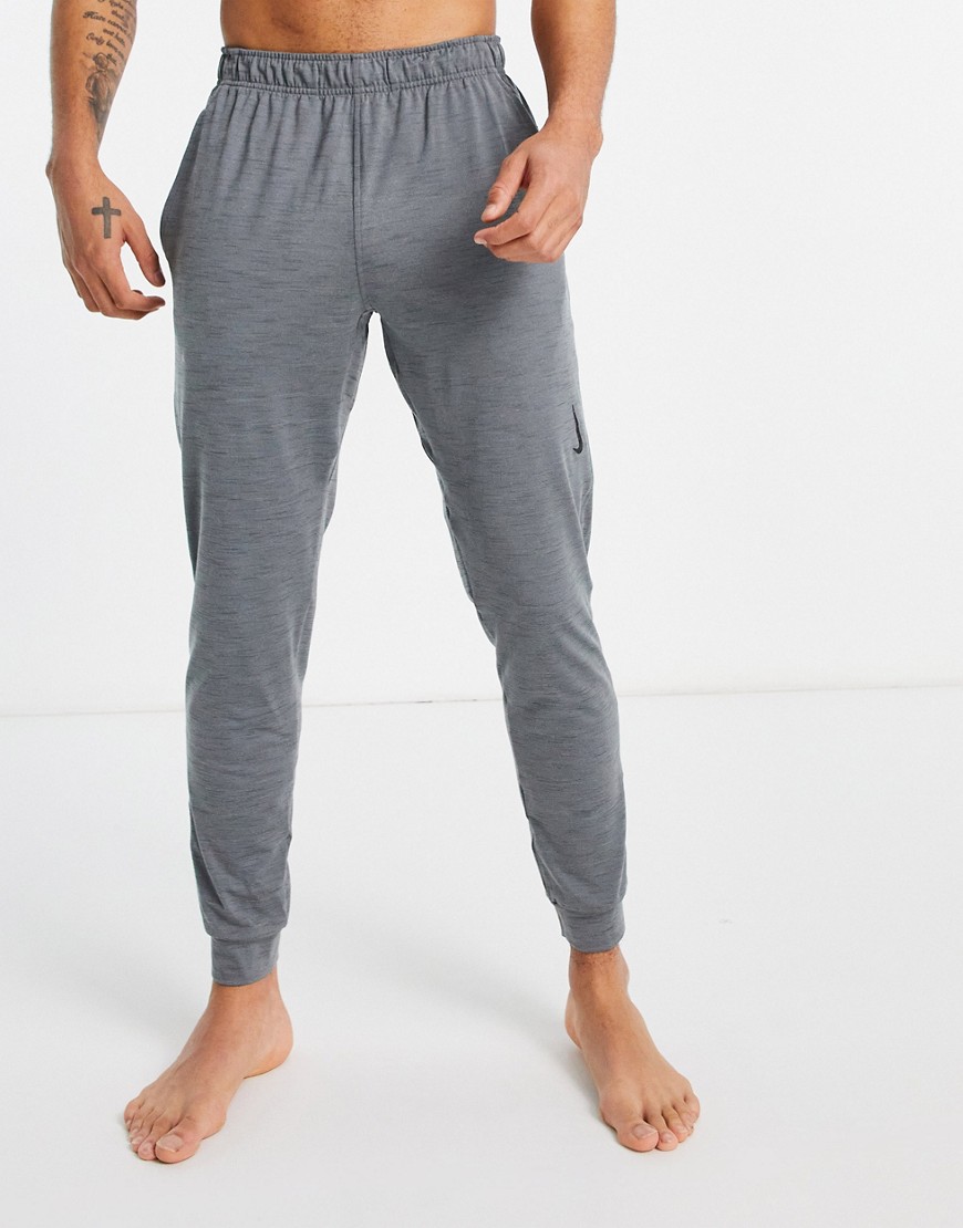 Nike Yoga Hyperdry fleece sweatpants in gray-Grey