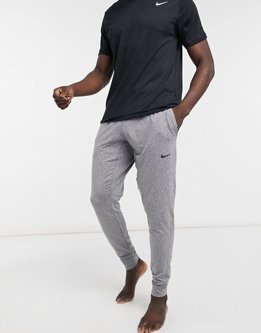 Nike Yoga Hyperdry joggers in grey