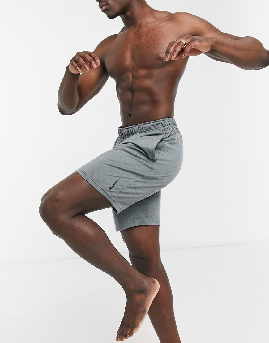 Nike Yoga hyperdry shorts in grey