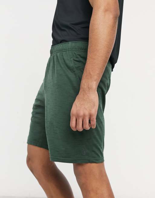 Nike Yoga Hyperdry shorts in khaki