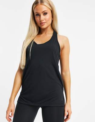 Nike Yoga layer tank in black | ASOS