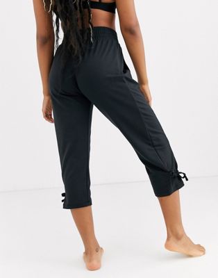 Nike Yoga loose fit trousers with tie 