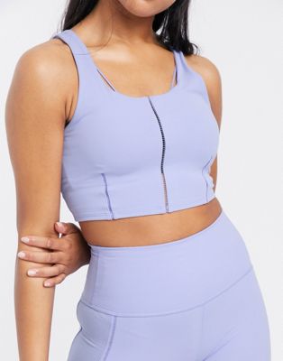 Nike Yoga luxe crop top with stitch 