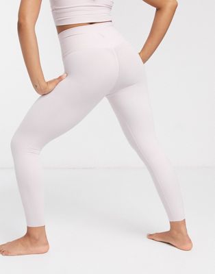 Nike Yoga luxe cropped leggings in pale 