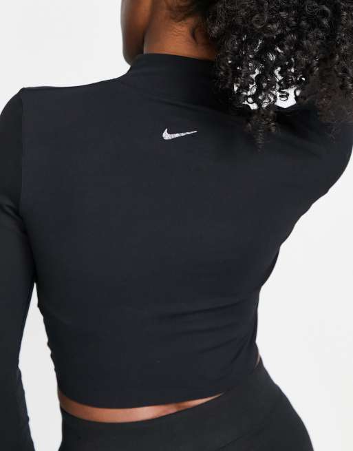 Nike Nike Yoga Luxe Crop Top Black/Grey –