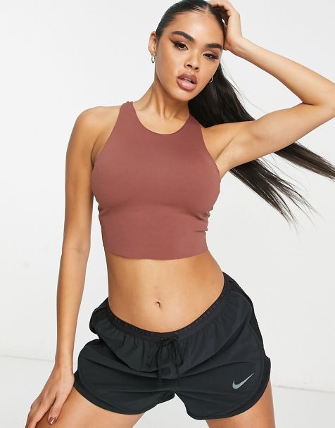 Leopard Print Halter Neck High Neck Bras Tank Vest With Lace Up Back And Push  Up Underwear For Women Camisole Bandage Bralette Top 220607 From Dou01,  $4.15