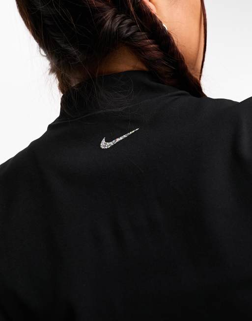 Nike Yoga Luxe Dri-FIT fitted full zip jacket in black