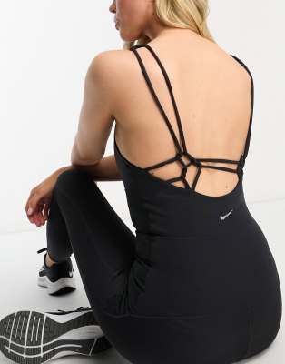 Nike Training Nike Yoga Luxe Dri-FIT jumpsuit in black