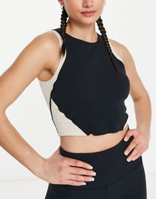 Nike Yoga Luxe Novelty cropped tank in blue - ASOS Price Checker