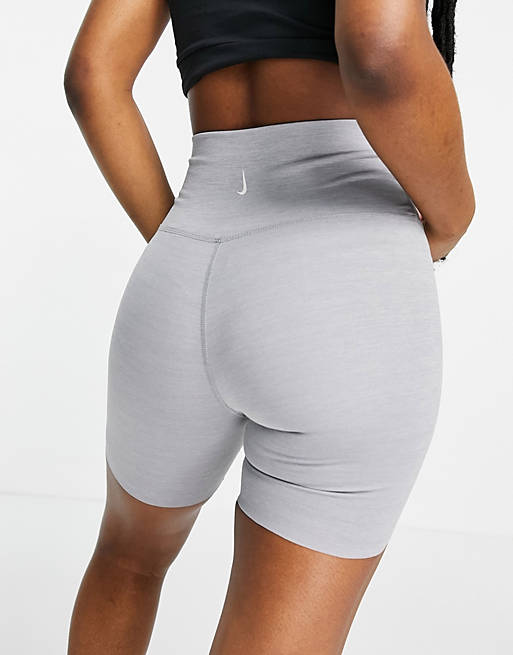 Nike Yoga luxe shorts in grey