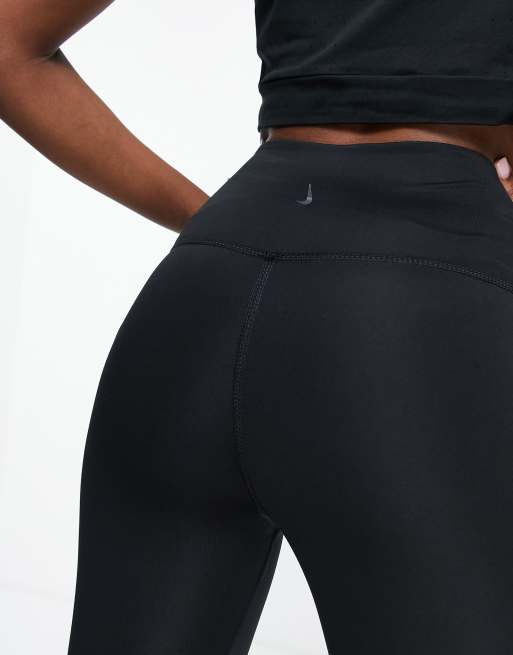 Nike Yoga metallic trim 7/8 leggings in black, 2 of 4