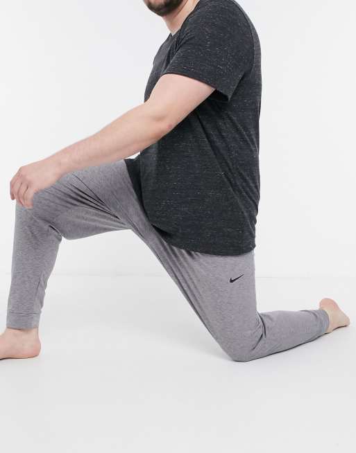 Nike yoga hyperdry joggers in grey hot sale