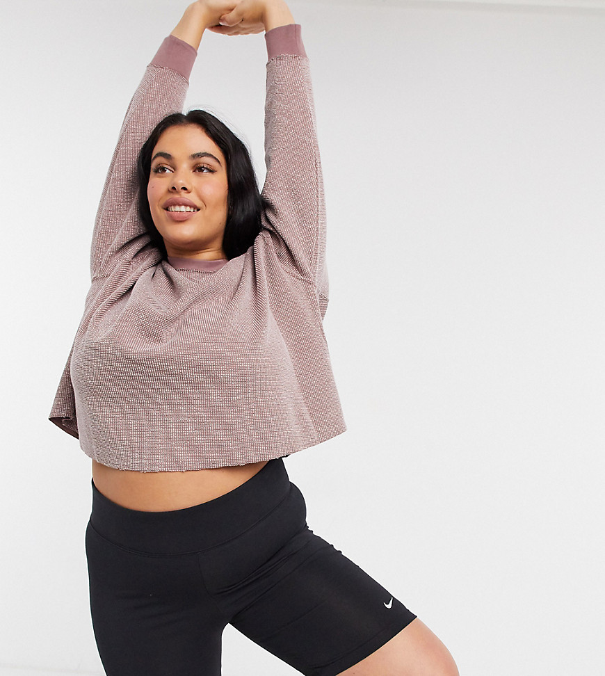 Nike Yoga Plus Statement sweat in pink