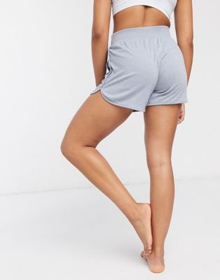 nike women's ribbed yoga shorts