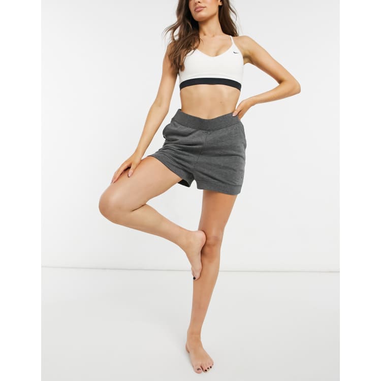 Nike Yoga shorts in black terry ASOS