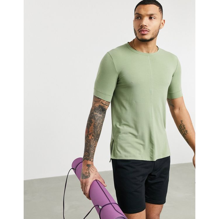 Nike Yoga t-shirt in khaki