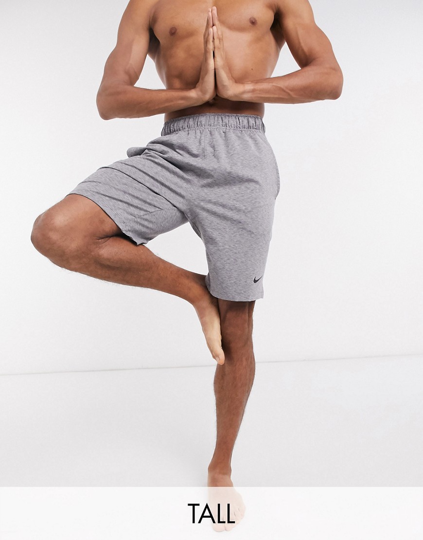 Nike Yoga Tall shorts in grey