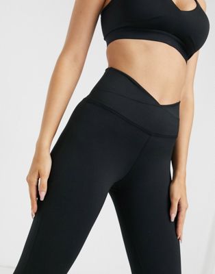 Nike Yoga wrap cropped leggings in 