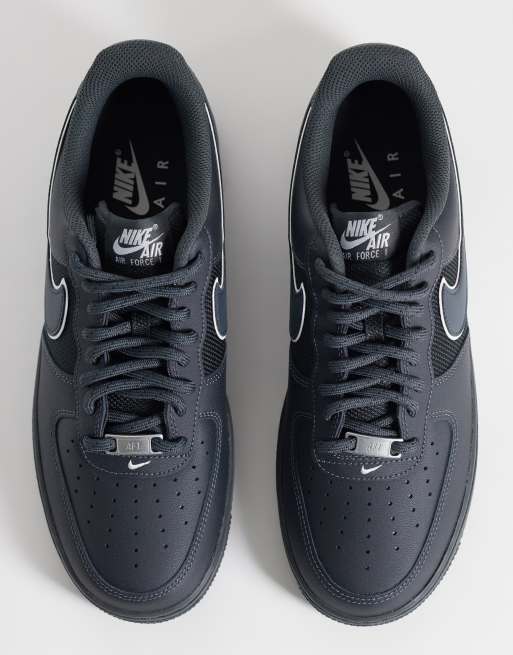 Nike - zapatillas Air Force 1 '07 Low LV8 Tech en gris y blanco, 2 de 5