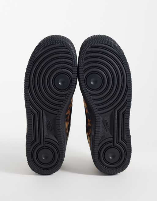 Nike - zapatillas Air Force 1 con estampado de leopardo, 5 de 5