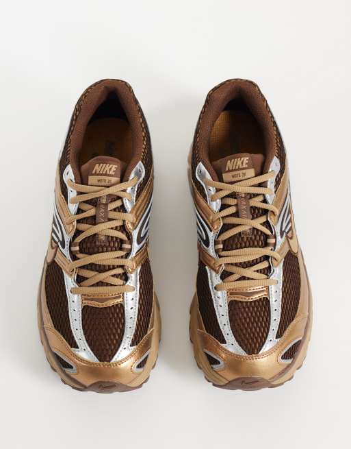 Nike - zapatillas Air Max Moto 2K de ante en marrón y plateado, 3 de 5