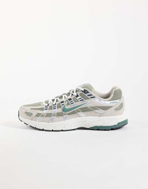 Nike - zapatillas de deporte P-6000 en marrón claro y verde - view 1