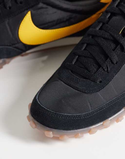 Nike - zapatillas Waffle Racer '26 en negro y amarillo, 5 de 5