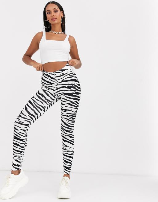 High Waist Leggings Charcoal Zebra – Wear It To Heart