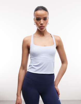 Nike Zenvy Bra Tank Top In Blue