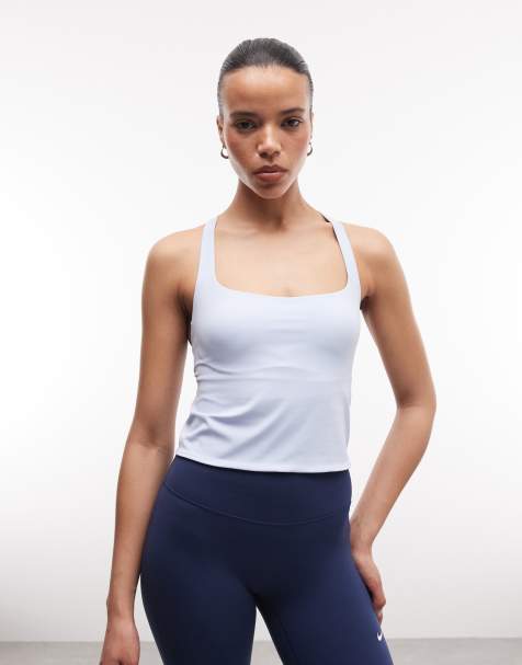 Nike Zenvy bra tank top in light blue - view 1
