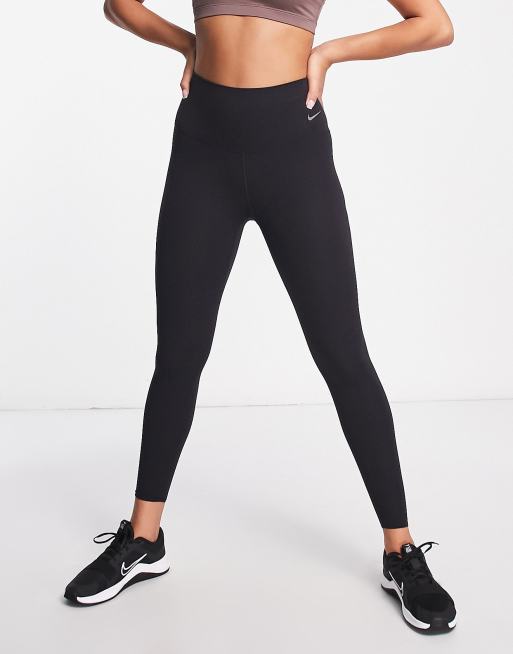 Nike – Zenvy Dri-FIT – Czarne legginsy o długości 7/8, zapewniające lekkie podtrzymanie