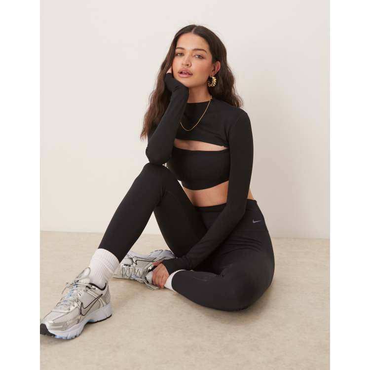 D-Luxe Mesh Shine Legging — Black