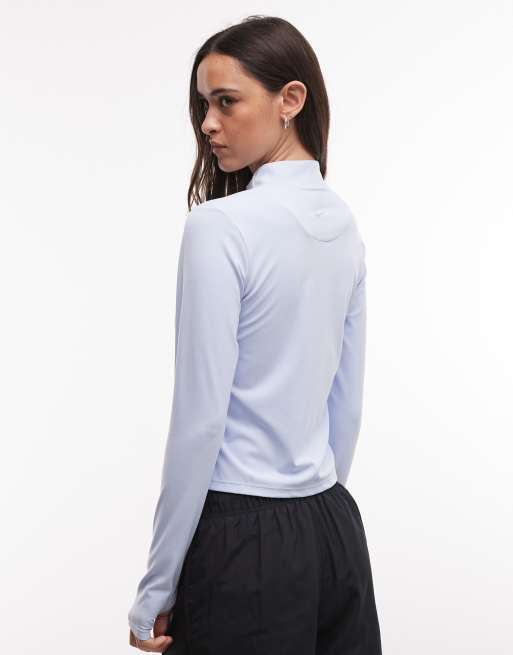 Nike Zenvy Training Dri-Fit full zip top in light blue , 4 of 4