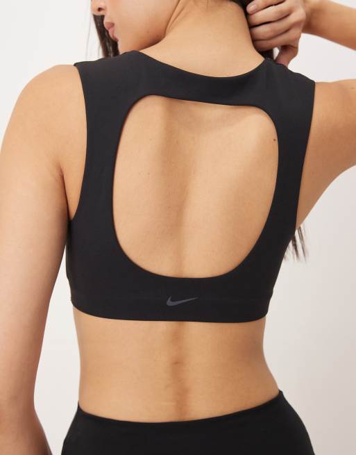 Nike – Zenvy Training – Sport-BH in Schwarz mit leichter Stützfunktion, 4 von 4
