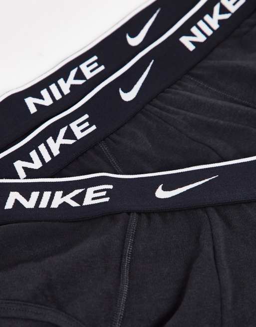 Nike – Zestaw 3 par czarnych, elastycznych majtek z bawełny, 3 z 4