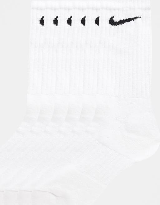 Nike – Zestaw 6 par białych skarpetek do połowy łydki z logo, 3 z 3