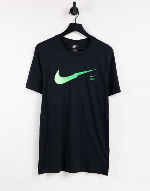 Green and black store nike shirt