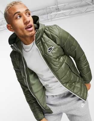 nike green puffer jacket