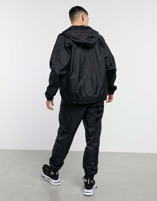 Black nike clearance tracksuit hoodie