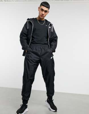 nike tracksuit set in black